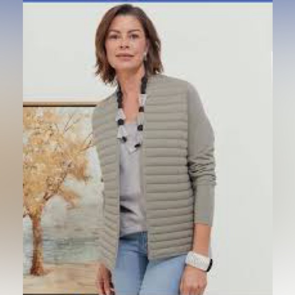 5/$25 Sale Marla Wynne Wynne Layers quilted cardigan Size XS